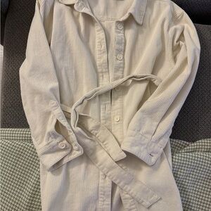 ASOS Cream Button Down Casual Dress